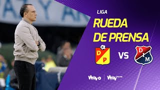 Rueda de prensa de Deportivo Pereira previa a la final ida ante Independiente Medellín