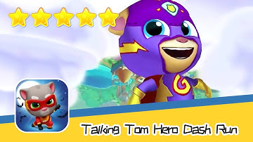 Talking Tom Hero Dash Run Day254 Walkthrough Endless runner Save the world Recommend index five star