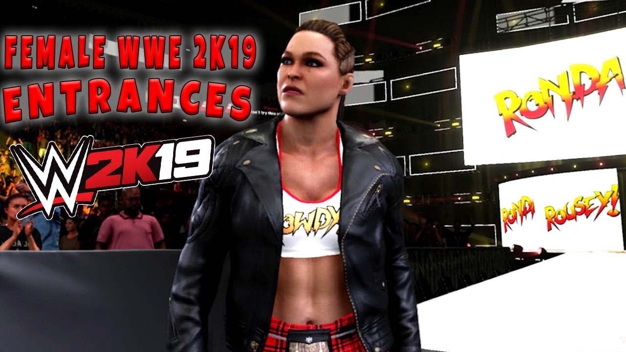 wwe raw 2019 new WWE 2K19 All Female Entrances