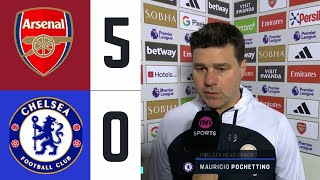 Mauricio Pochettino reflects on Chelsea's 5-0 defeat to Arsenal...🎙️ Post Match Interview #ArsChe