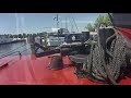 Firing up a vintage tug's main engine