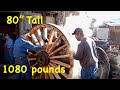 1,080 lb Wood Wheels; Borax Wagons | Massive Wheelwright Work