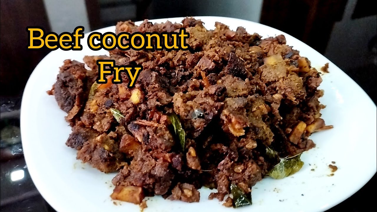 Malappuram style beef fry Beef coconut fry YouTube