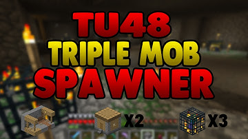 Minecraft Console- TRIPLE MOB SPAWNER! TU48 (Villages, Ravines, Crazy Caves, MORE!)