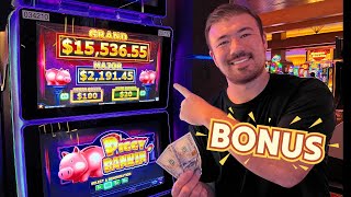 Winning A BIG PIG BONUS! 🐷💰 Lock It Link Piggy Bankin Slot Machine!