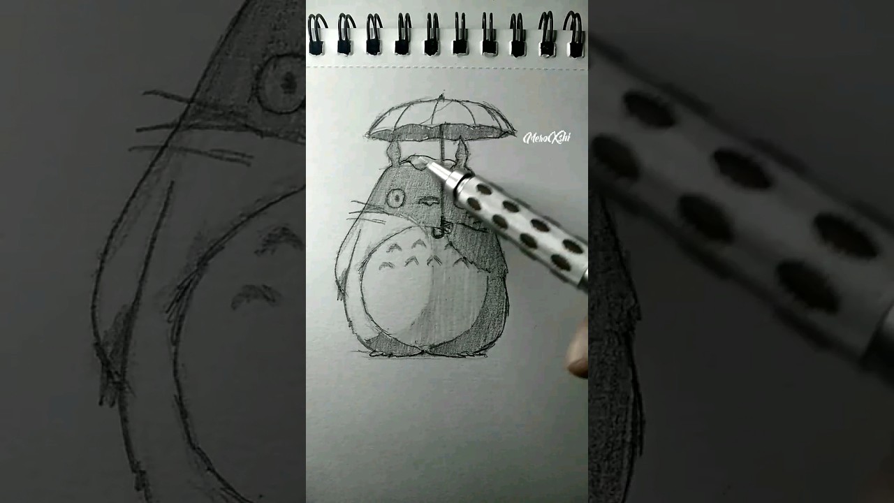 Drawing Totoro 