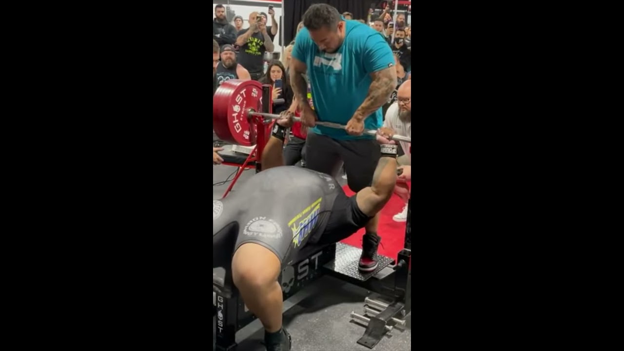 New World Record 355KG 782lbs Bench Press Julius Maddox Shorts