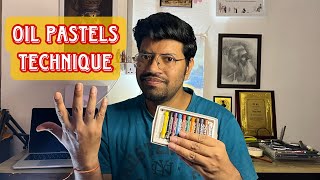 How to draw various skin tones from Oil Pastels | for beginners