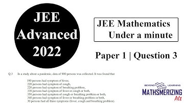 JEE Advanced 2022 | Under a minute | Paper 1 | Q3 | Mathematics | Probability