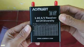 UNBOXING Aomway RX006 DVR Diversity Raceband A/V Receiver