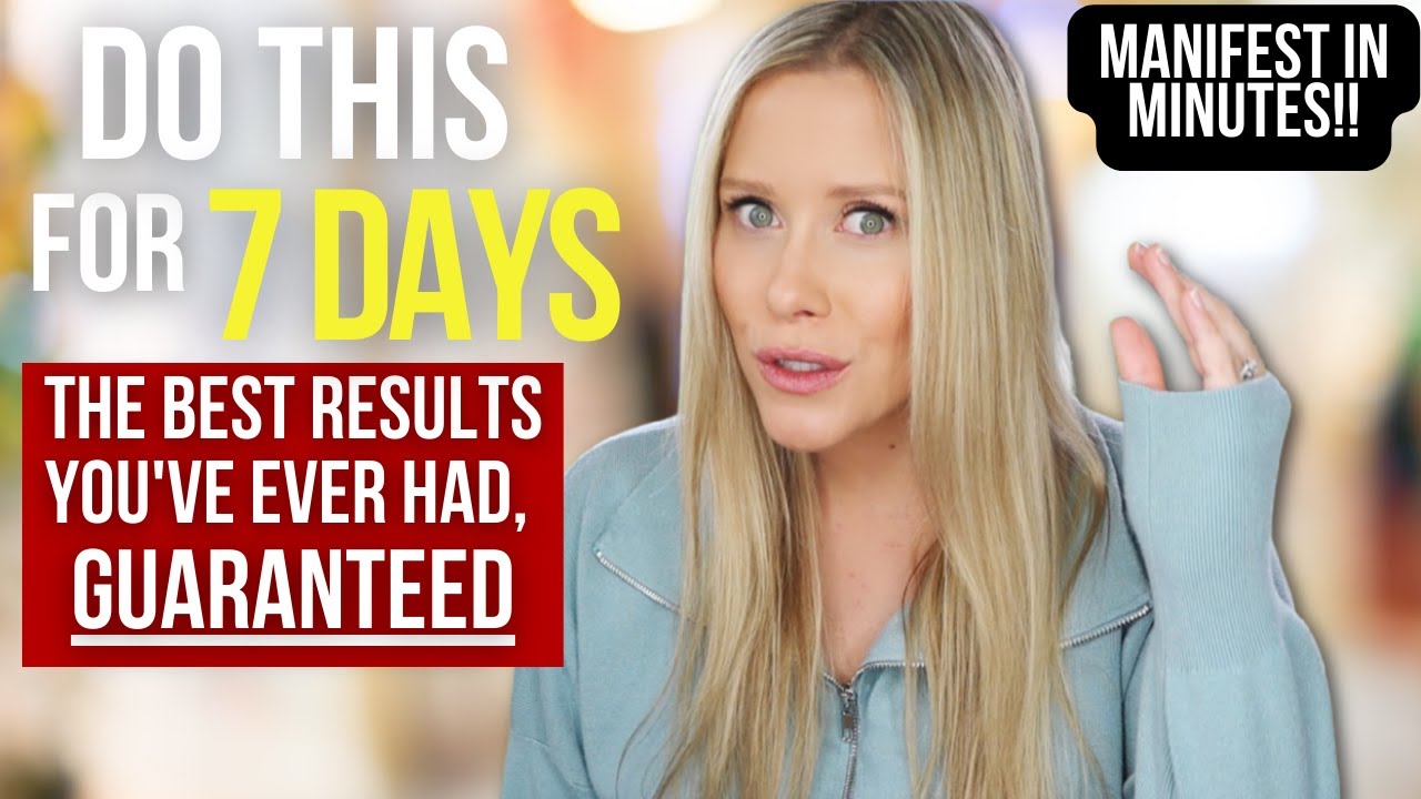 DO THIS FOR 7 DAYS | The Most Powerful Manifesting Exercise | Shocking Results...
