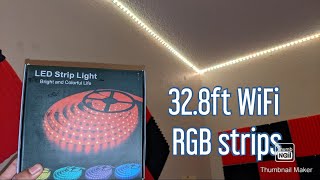 Emiral 32.8ft WiFi RGB strips unboxing and review screenshot 3