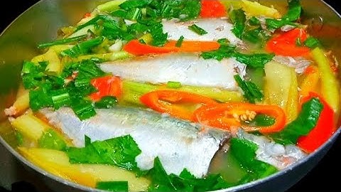 Canh Cá Bạc Má Nấu Dọc Mùng Cơm Mẻ Thơm Ngon Thanh Mát