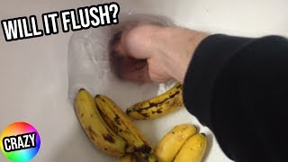 Will it Flush? - Lots of Mini Bananas 