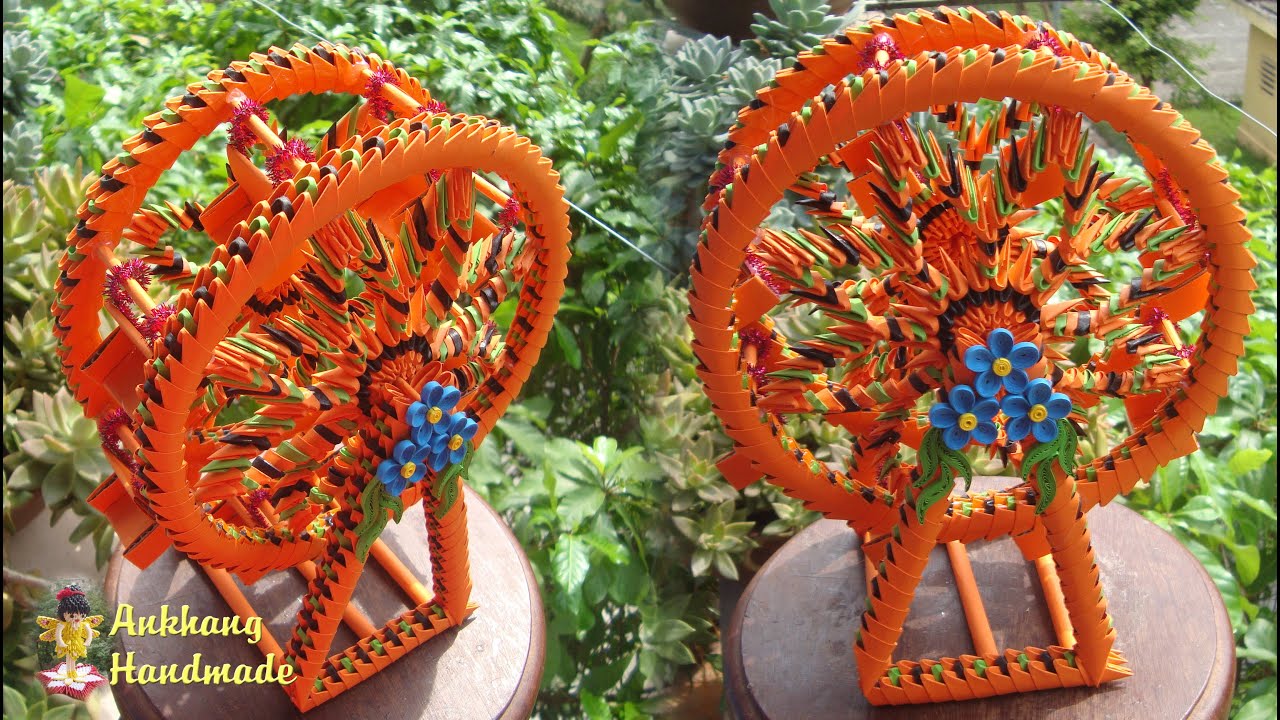 3d origami ankhang handmade