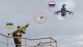 Mi24 Goes Down: Final Moments of the Russian Attack Helicopter | STINGER missile in action