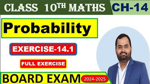 Class 10th Chapter 14 Probability  Exercise 14.1 New Book PSEB CBSE 2023-2024
