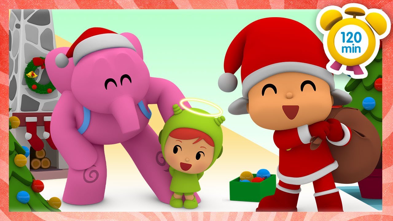 🎄 POCOYO em PORTUGUÊS do BRASIL - Preparando o natal 120 min