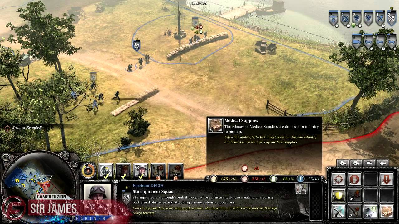 Company of Heroes 2 - The Western Front Armies Walkthrough Part 5 Small Map