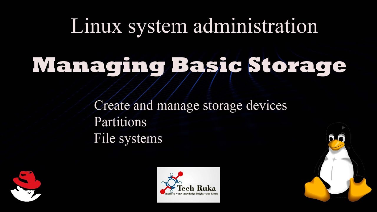 Managing Basic Storage in Linux - YouTube