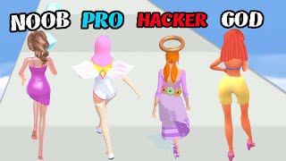 NOOB vs PRO vs HACKER vs GOD - Run Rich 3D , Doll Designers ...