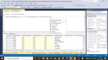 Stored Procedures with Inner join in T-SQL