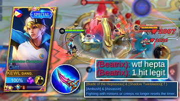 MOONTON THANKYOU FOR THIS NEW ONE SHOT BUILD FOR CLINT!!🔥 NEW BUFFED ITEM BLADE OF HEPTASEAS🤯 MLBB
