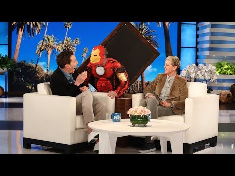 Benedict Cumberbatch Gets a Scare from &#039;Iron Man&#039;