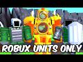 Only Using Robux Units VS Endless Mode In Roblox Toilet Tower Defense