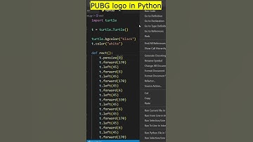 PUBG logo in Python | Python Turtle Graphics | #shorts #python #coding
