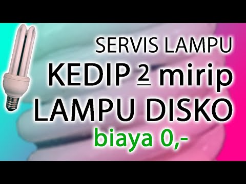 servis lampu lhe kedap kedip tanpa ganti komponen