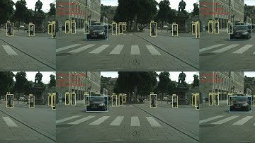 Multiple objects tracking with Yolov3 and Variants of DeepSort on Cityscapes stuttgart_02