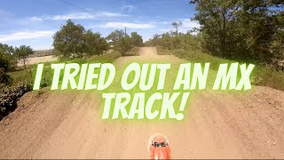 My first time ever riding a motocross track