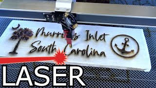 How to Laser Engrave Old Weathered Wood Boards for Signs DIY