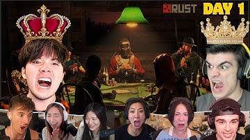 King Masayoshi vs King Foolish! Best of Rust Kingdoms Day1 ft Sykkuno Fuslie xQc MrWobbles & More!