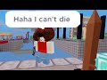 I killed a fly hacker with INF HP (Roblox bedwars)