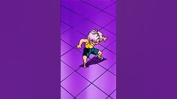 Kid Trunks transforms into SSJ in front of Vegeta