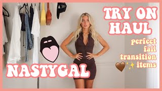 NASTYGAL TRY ON HAUL | fall transition