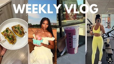 WEEKLY VLOG: CHILL WEEK AT HOME, GYM PAYING OFF, STRAWBERRY PICKING, NEW RECIPES + CHICK FIL A HACK