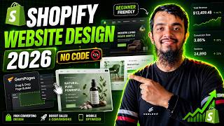 Shopify Website Design Tutorial in 2026 ✅ Shopify Website Design Tutorial for Beginners