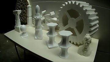 4 or 5 axis CNC hot wire Foam Cutter - Foam cube styrofoam demonstration