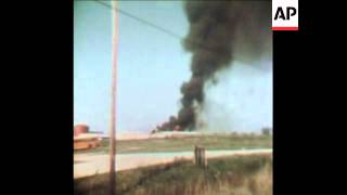 SYND 3 9 75 FIRE AND SMOKE FOLLOWING TRAIN EXPLOSION
