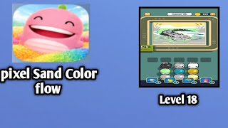 Pixel Sand Color flow Level 18 Gameplay Soulation 