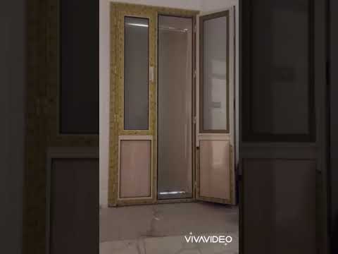 بلكونه قطاع تكنال مزدوج ازاز وسلك وب خلفه شيش حصيرة