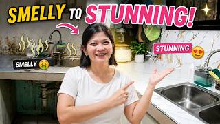 Amoy Kanal sa Kusina? Ito Pala ang Pinagmumulan! 😱DIY Kitchen Makeover