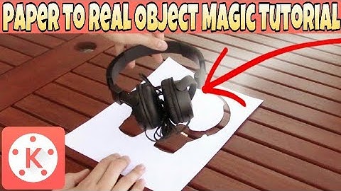Zach King Magic Tutorial | Paper to Real Object | in Android on Kinemaster
