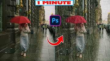 How to make a rain effect in Photoshop 2025
