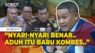Gebrak Meja Sentilan Dpr tetangga Jenderal Ke Kapolresta  Kajari Sleman Miris Sekali Saya Pak