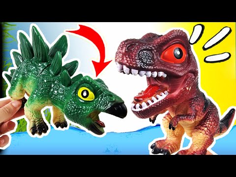 ESTEGOSAURIO, TRICERATOPS, TIRANOSAURIO REX | DINOSAURIOS DEL CRETACICO | ¡INCREIBLES!
