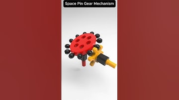 Space Pin Gear Mechanism  #machine#mechanism #mechanic #engineering #solidworks #3dcad